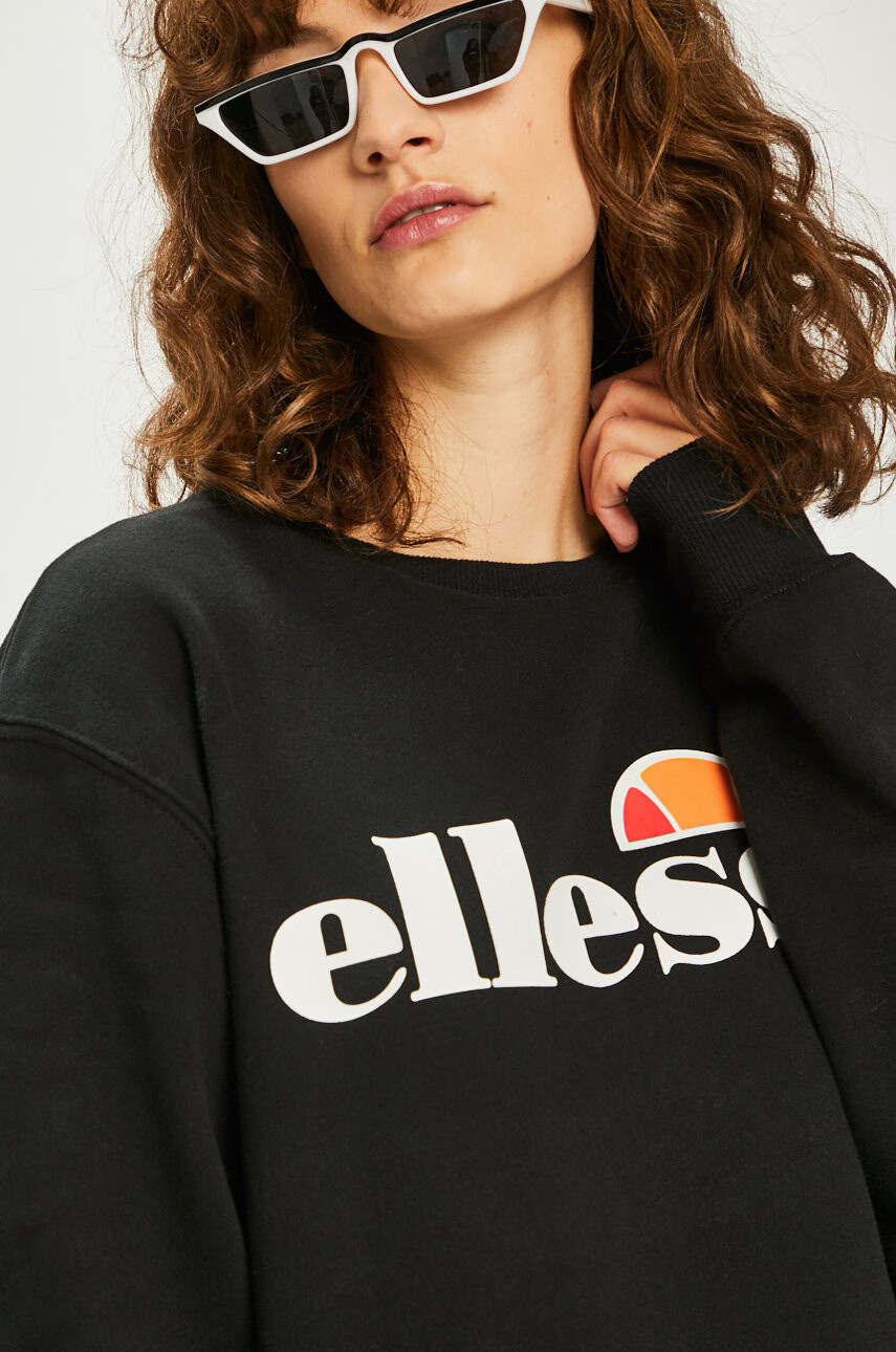 Ellesse Суичър дамски в черно с принт - Pepit.bg