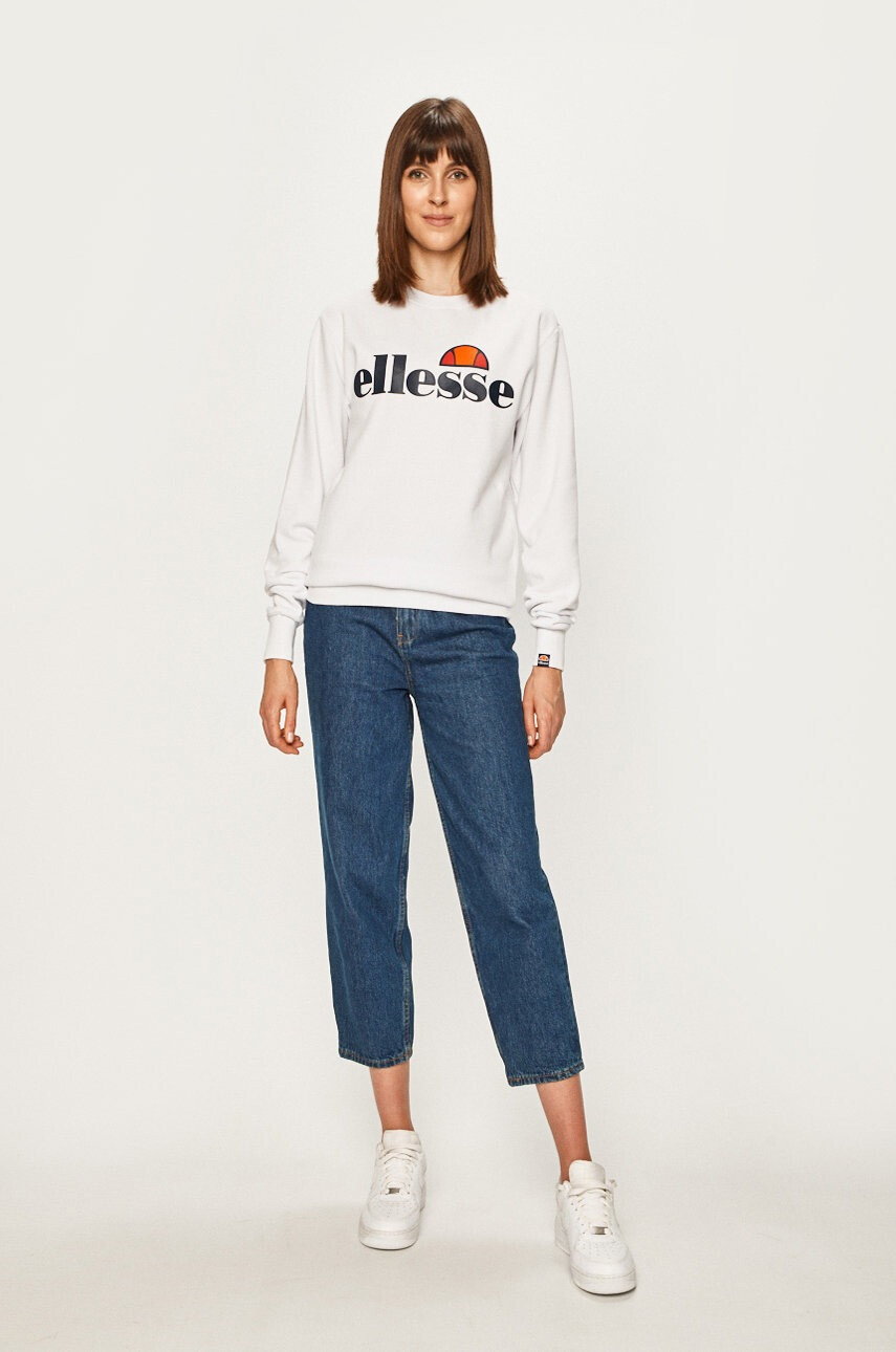 Ellesse Суичър дамски в бяло с принт - Pepit.bg