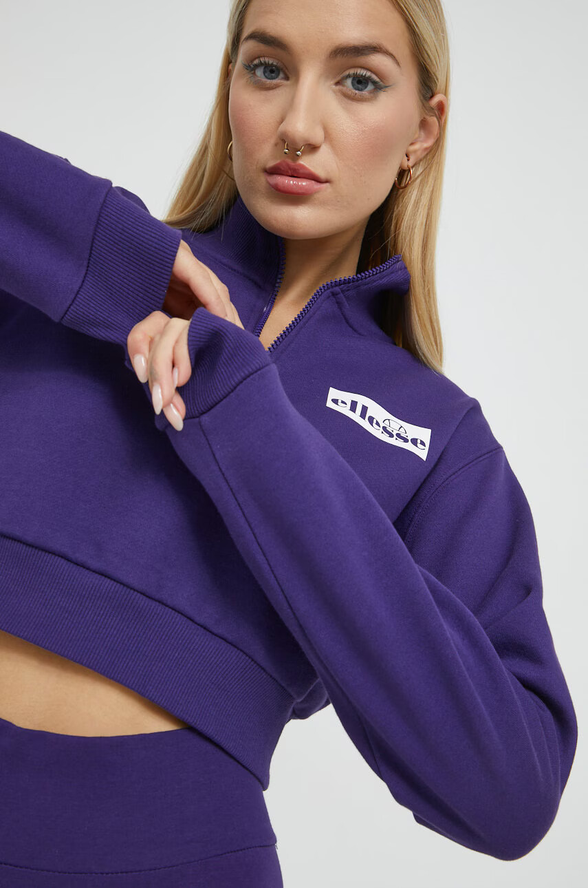 Ellesse Суичър в лилаво с изчистен дизайн - Pepit.bg