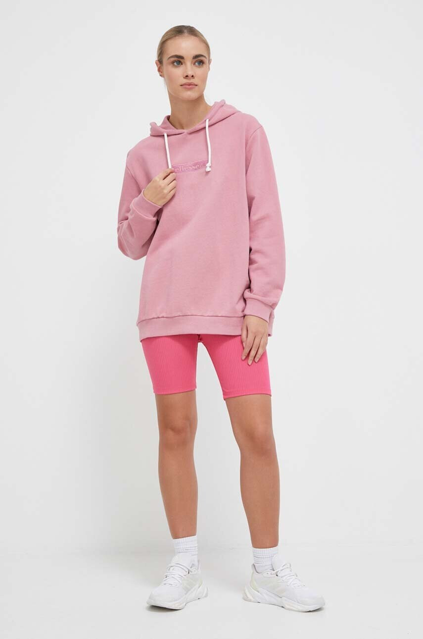 Ellesse Суичър в розово с качулка с апликация - Pepit.bg