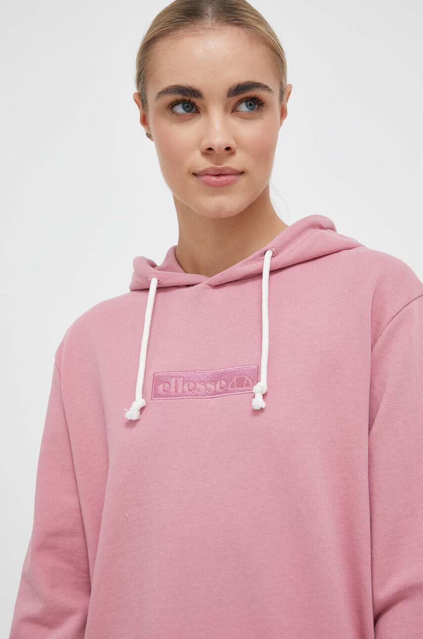 Ellesse Суичър в розово с качулка с апликация - Pepit.bg