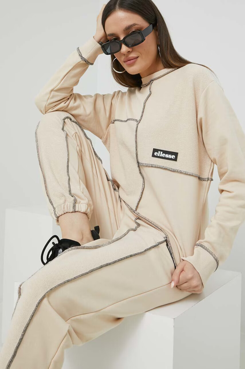 Ellesse Суичър в бежово с изчистен дизайн - Pepit.bg