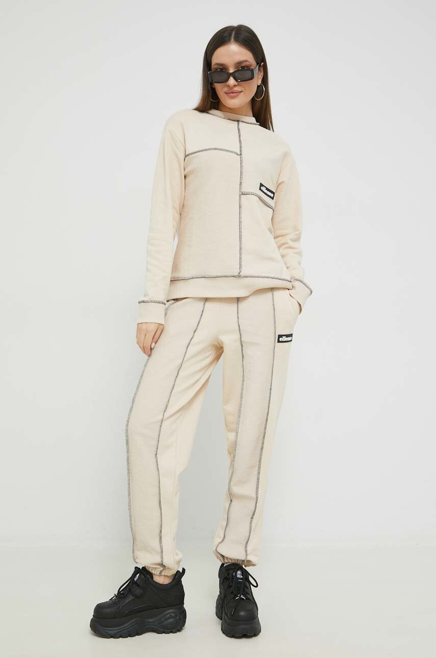Ellesse Суичър в бежово с изчистен дизайн - Pepit.bg