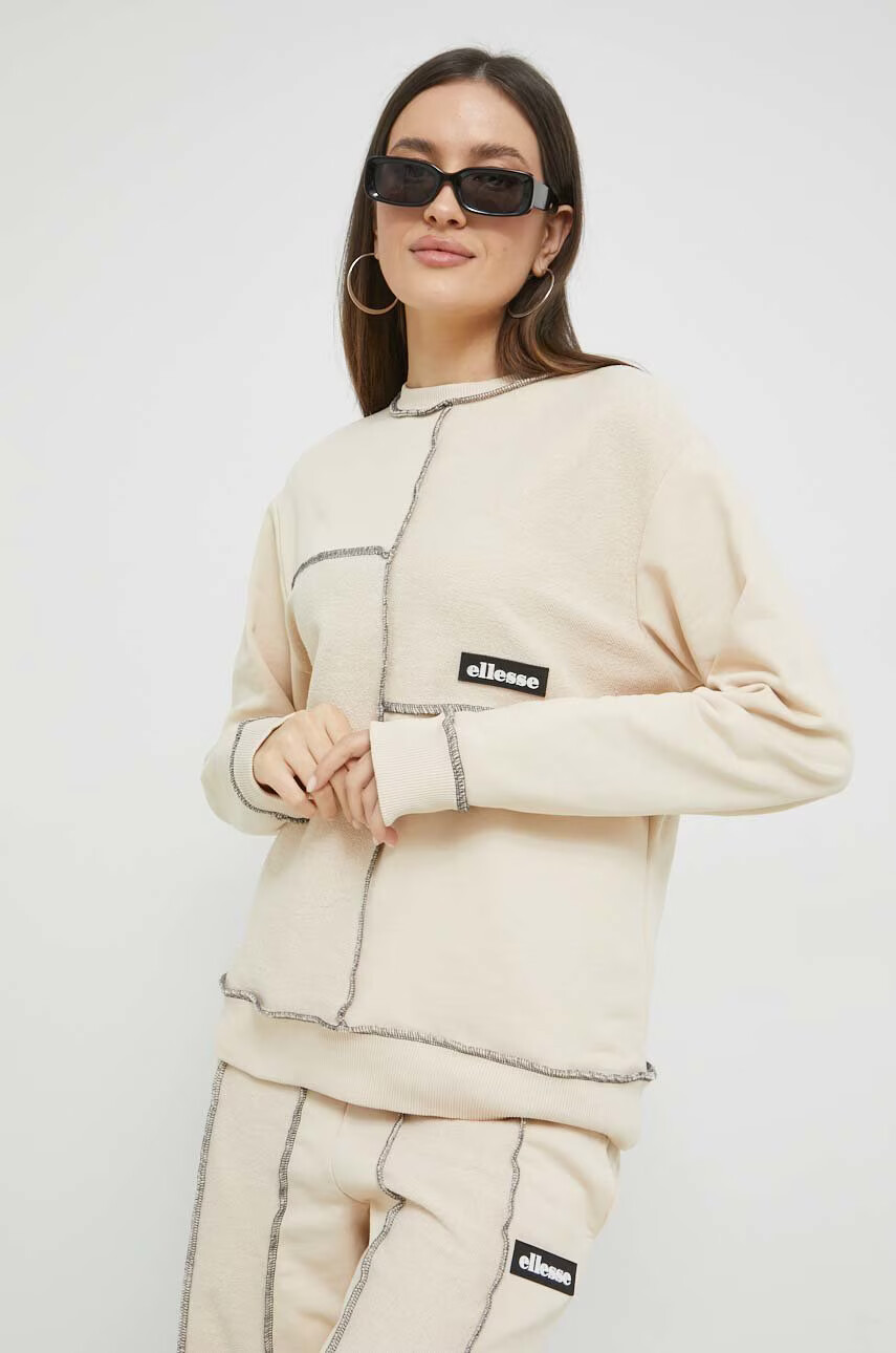 Ellesse Суичър в бежово с изчистен дизайн - Pepit.bg