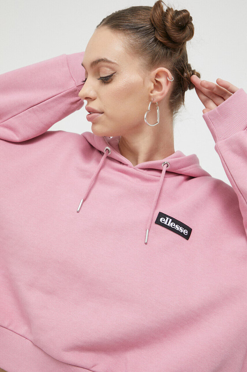 Ellesse Суичър в розово с качулка с принт - Pepit.bg