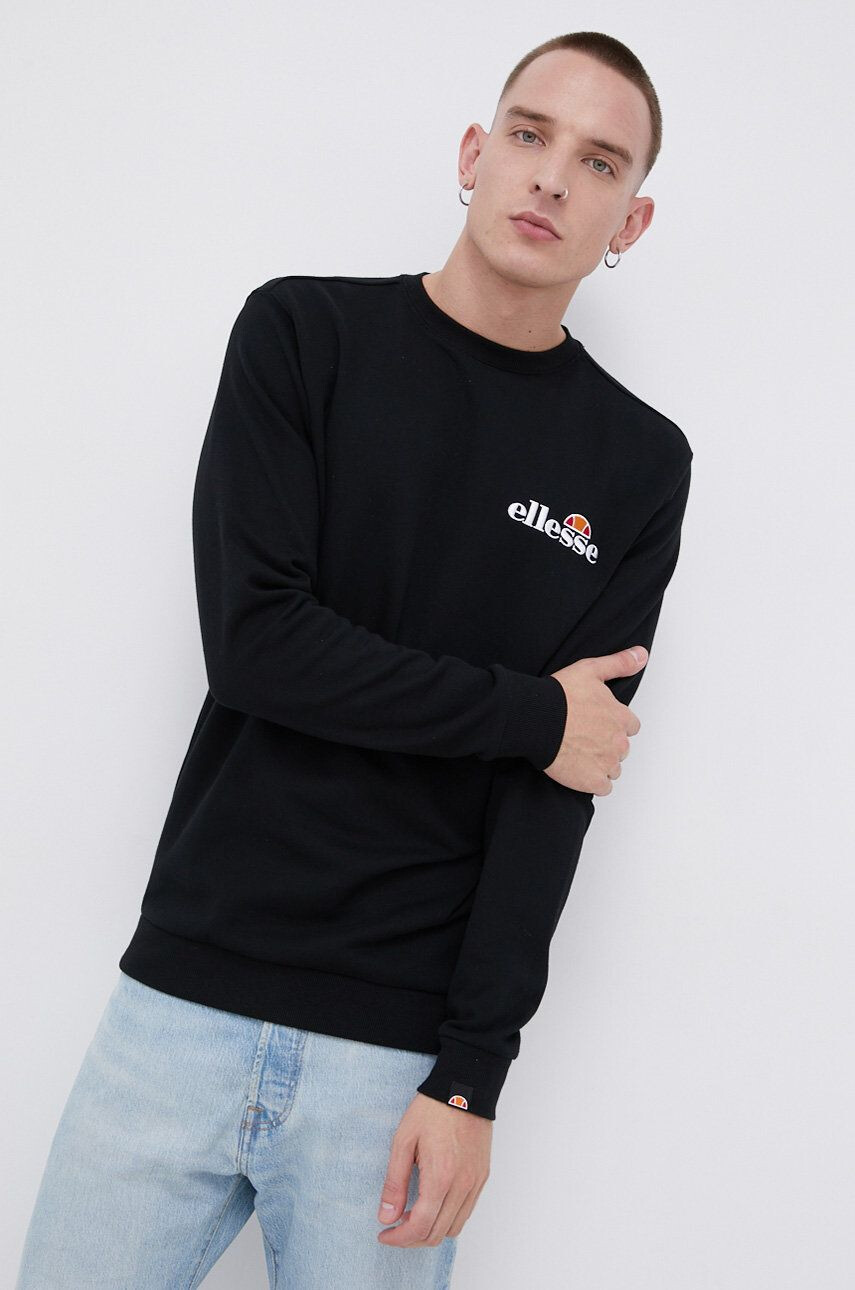 Ellesse Суичър мъжки в черно с апликация - Pepit.bg