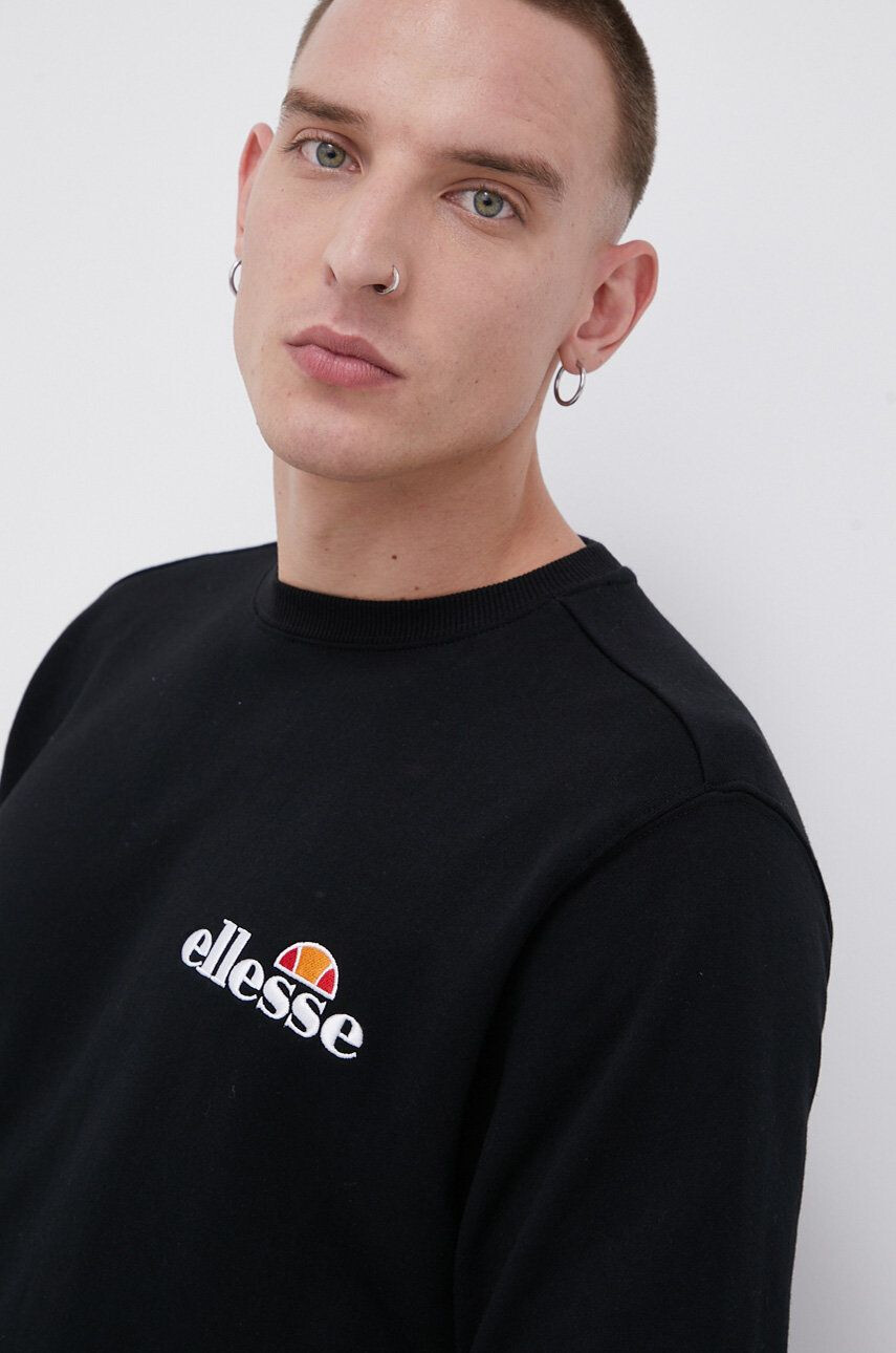 Ellesse Суичър мъжки в черно с апликация - Pepit.bg