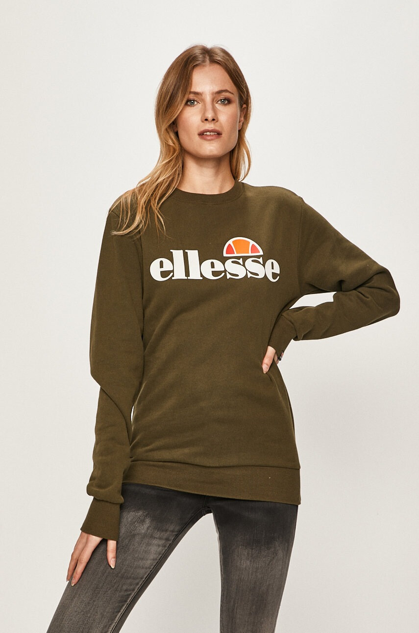 Ellesse Суичър дамски в зелено с принт - Pepit.bg