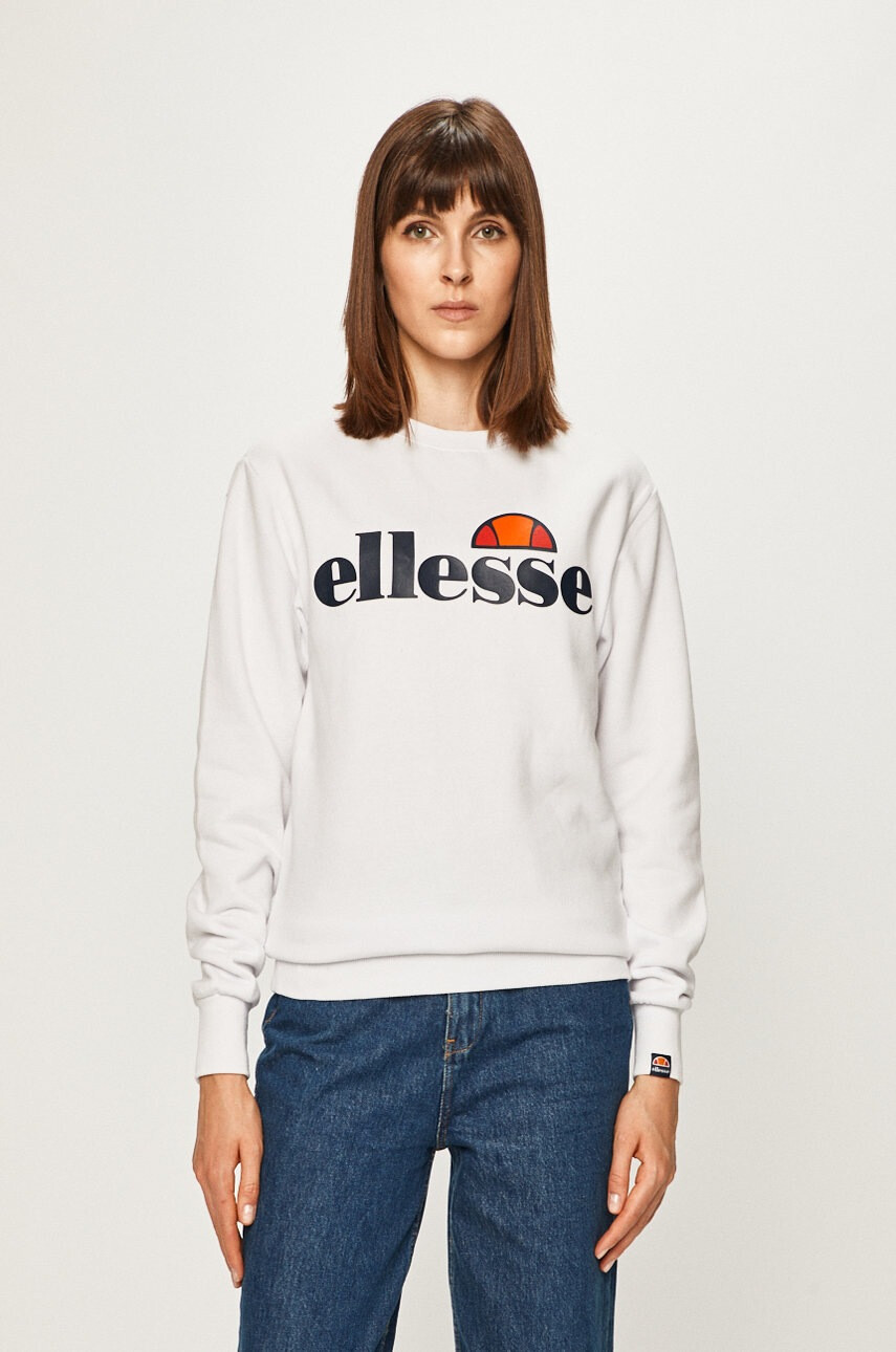 Ellesse Суичър дамски в бяло с принт - Pepit.bg