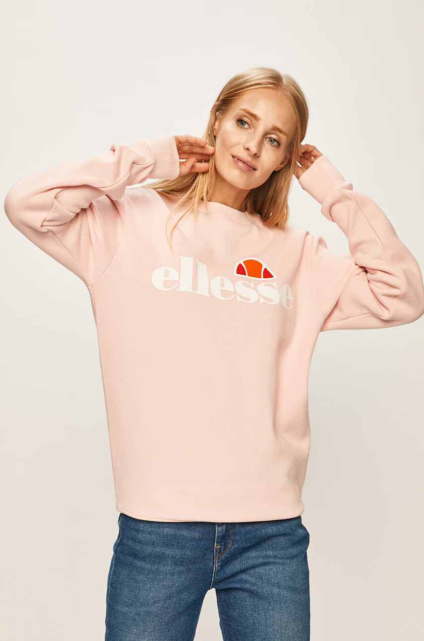 Ellesse Суичър дамски в розово с принт - Pepit.bg