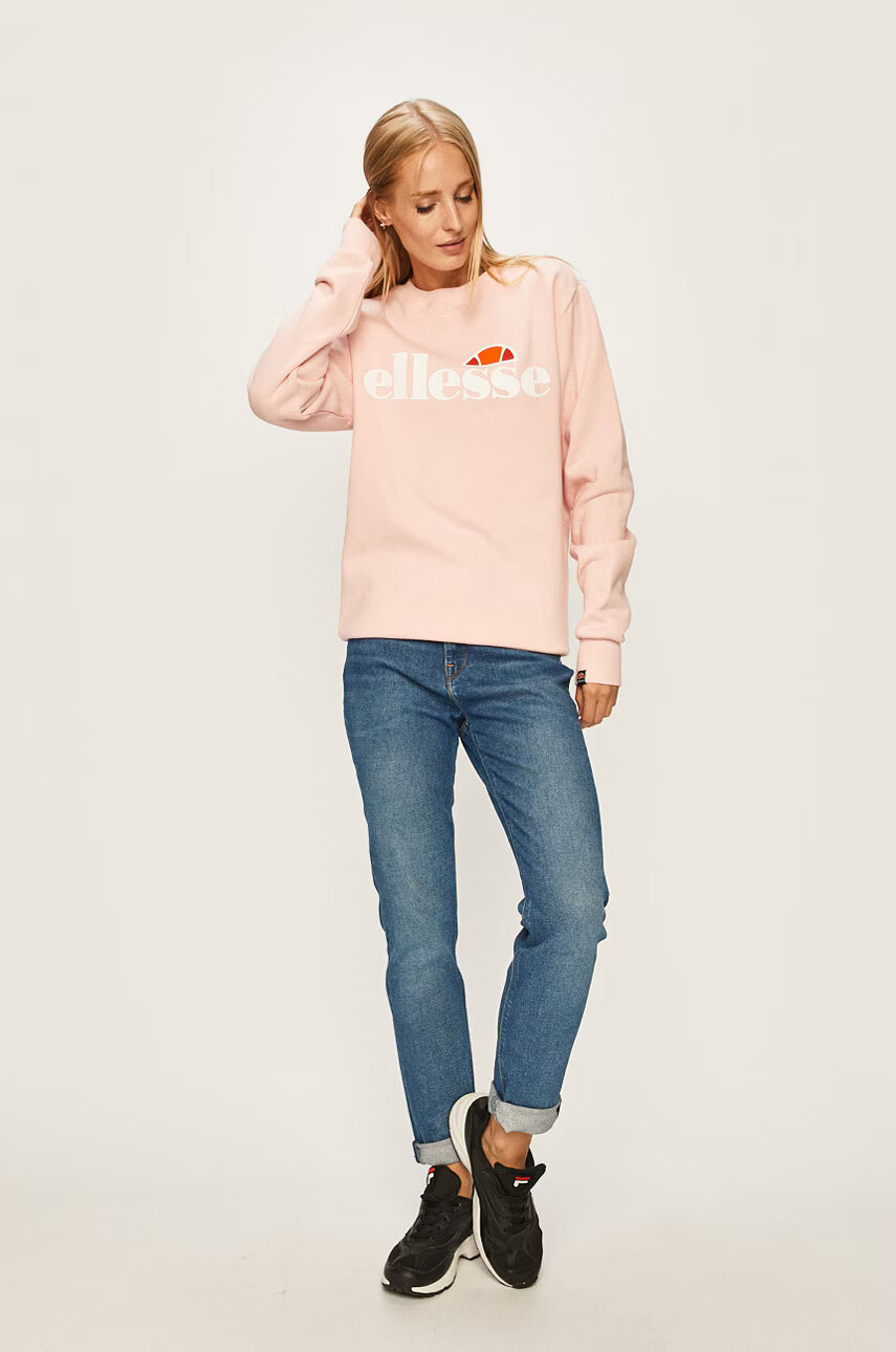Ellesse Суичър дамски в розово с принт - Pepit.bg