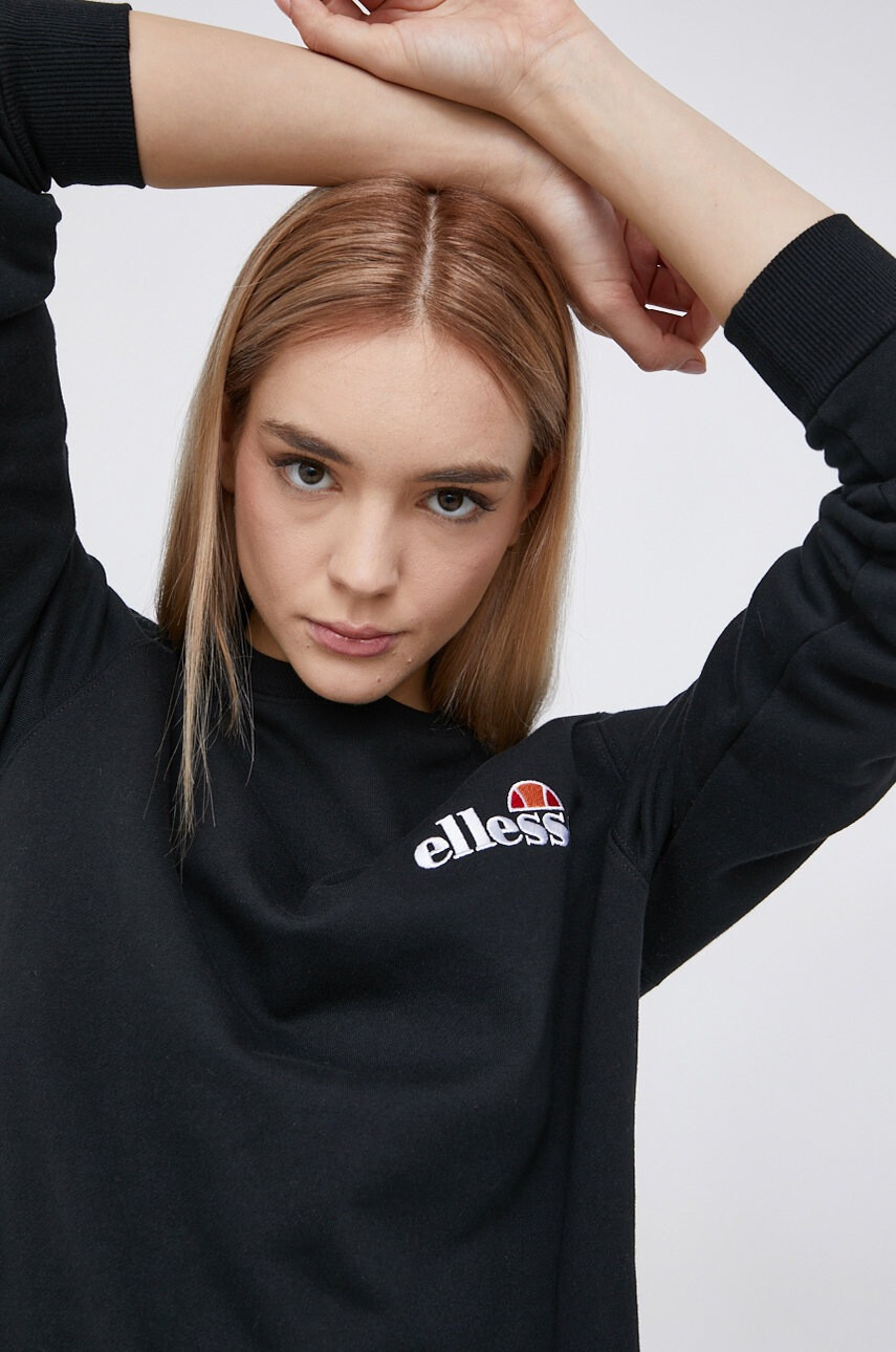Ellesse Суичър дамски в меланж на черно - Pepit.bg