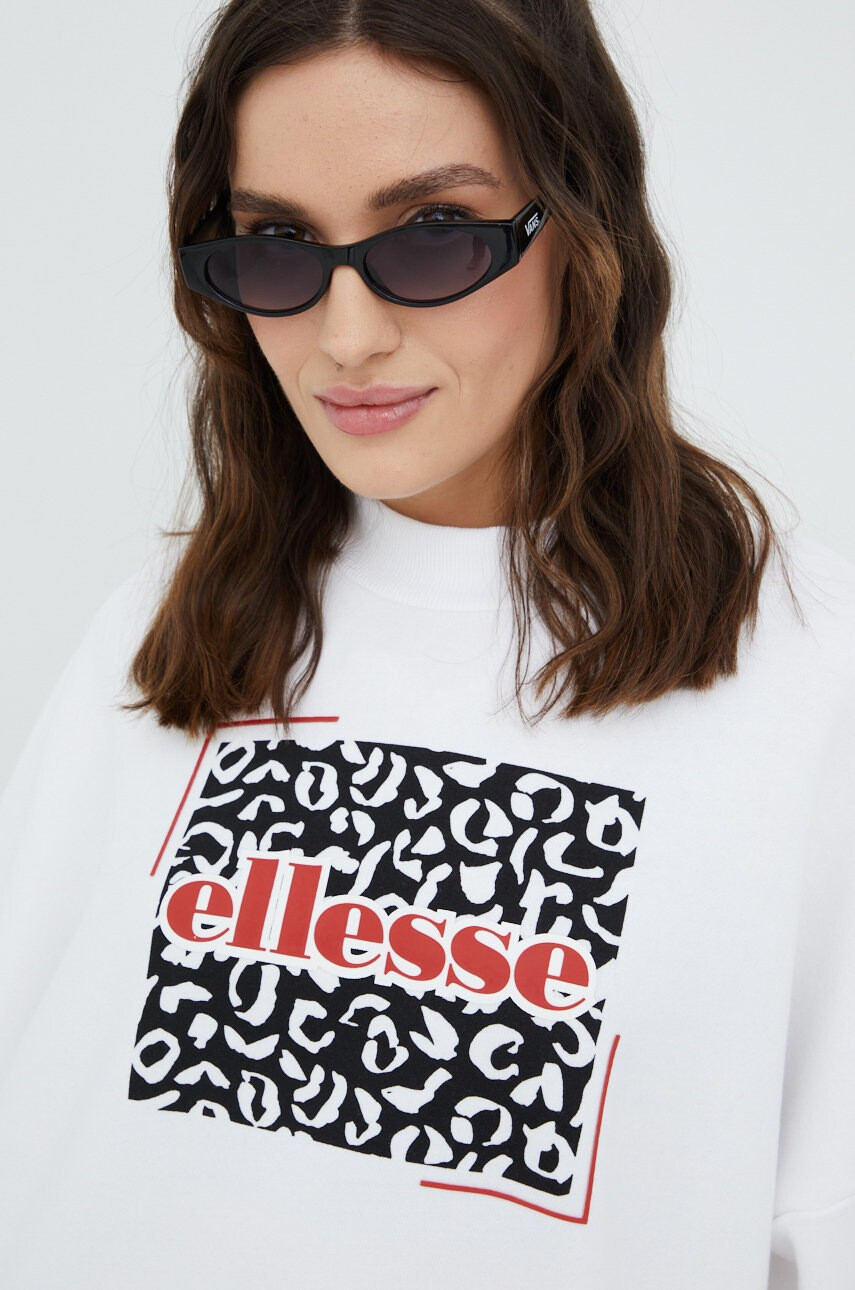 Ellesse Суичър в бяло с принт - Pepit.bg