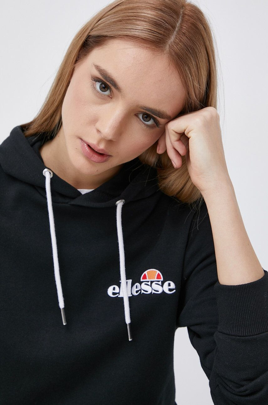 Ellesse Суичър в черно с качулка с апликация - Pepit.bg