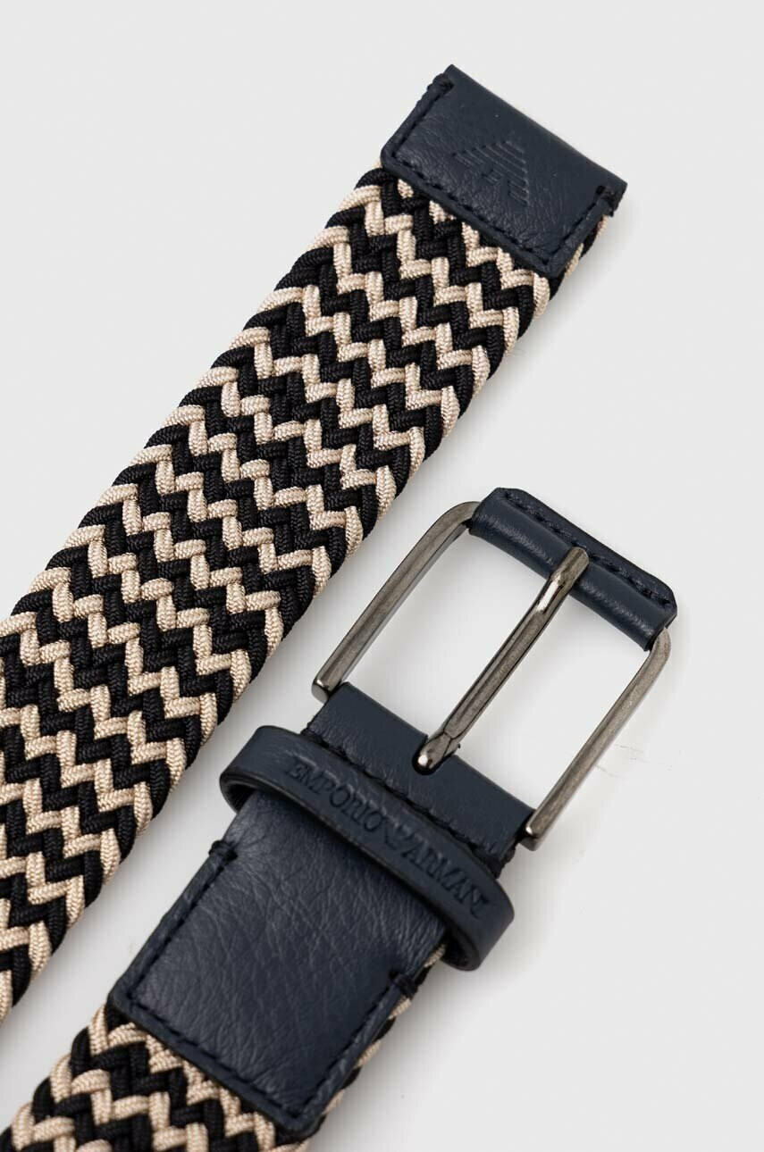 Emporio Armani Колан мъжки в тъмносиньо - Pepit.bg