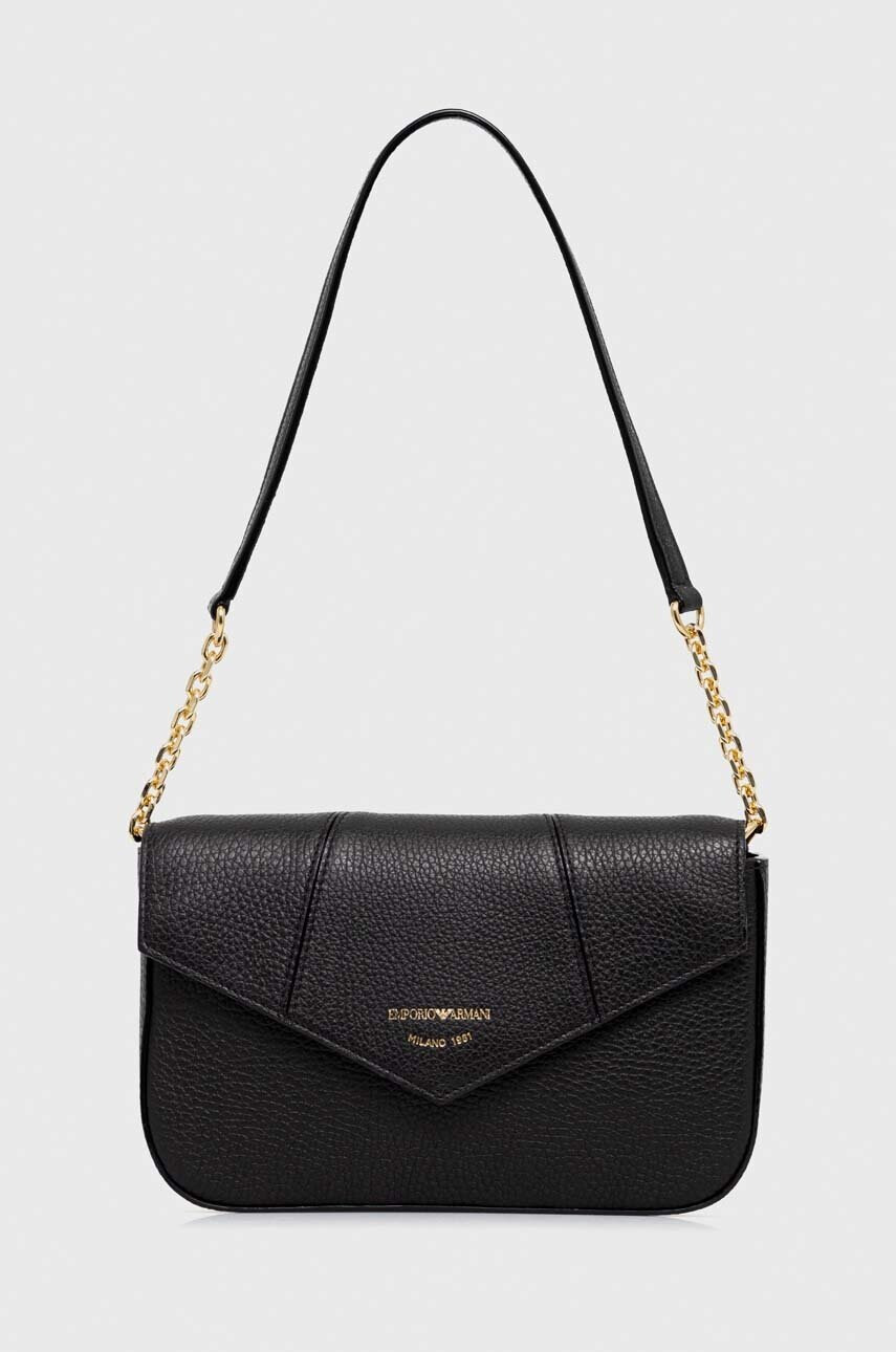 Emporio Armani Кожена чанта в черно - Pepit.bg