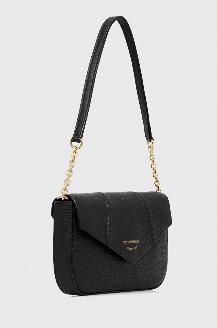 Emporio Armani Кожена чанта в черно - Pepit.bg