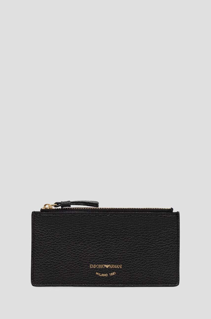 Emporio Armani Кожена чанта в черно - Pepit.bg