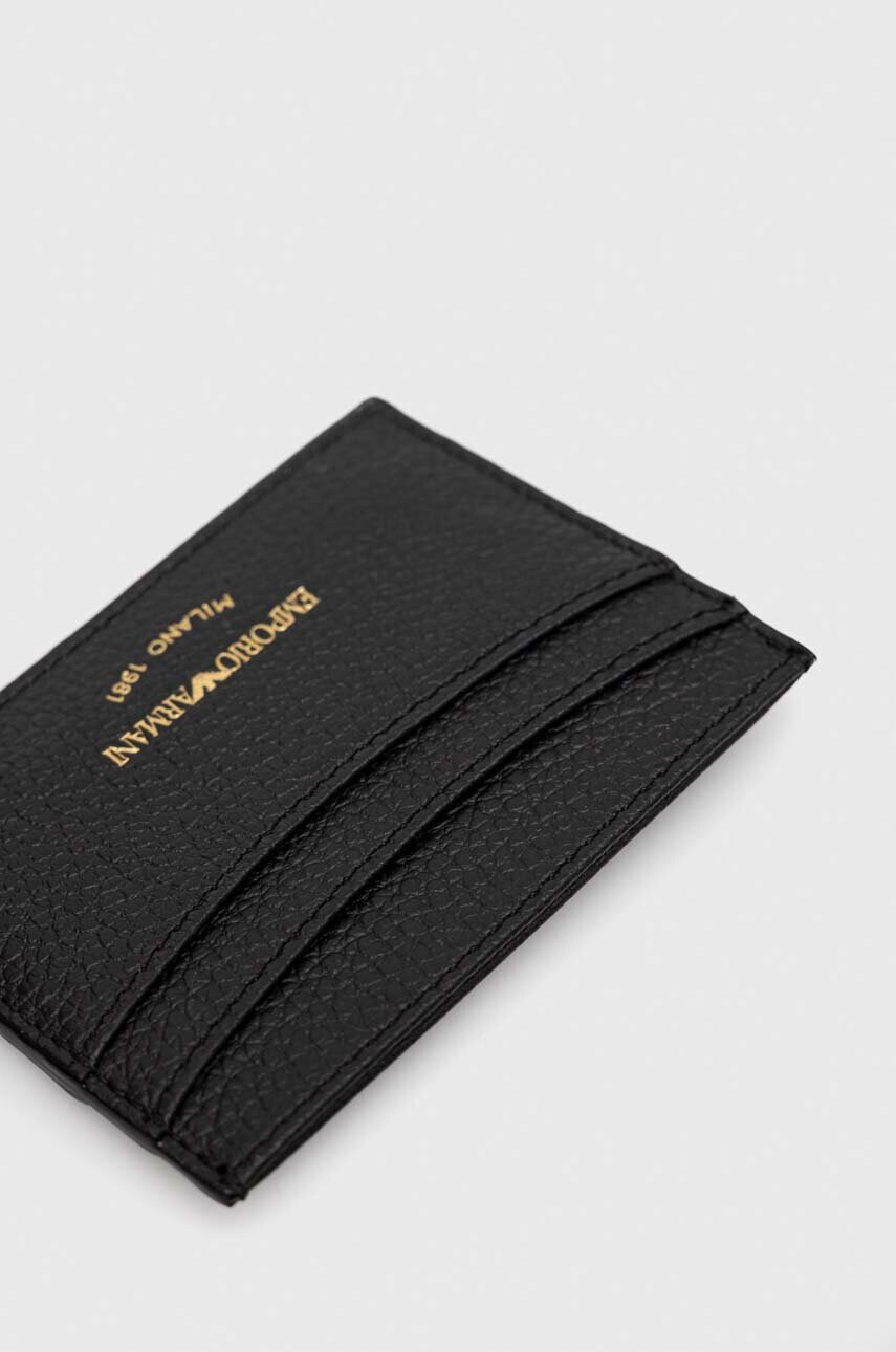 Emporio Armani Кожена чанта в черно - Pepit.bg
