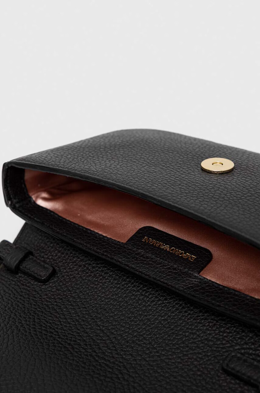 Emporio Armani Кожена чанта в черно - Pepit.bg