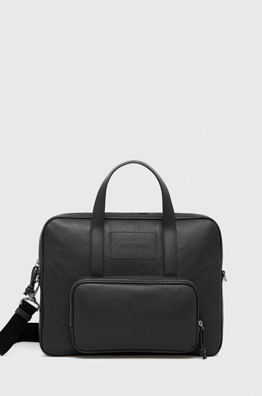 Emporio Armani Кожена чанта - Pepit.bg