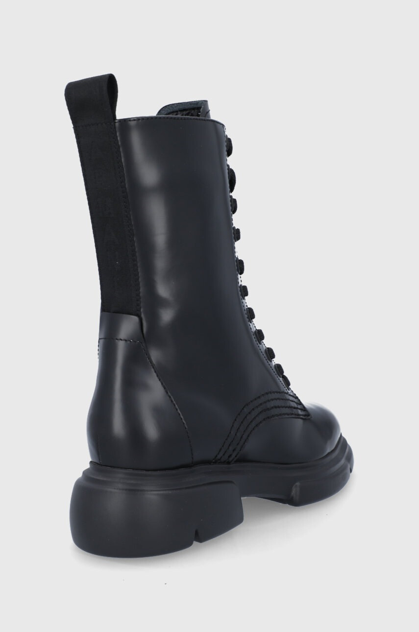 Emporio Armani Кожени кубинки - Pepit.bg