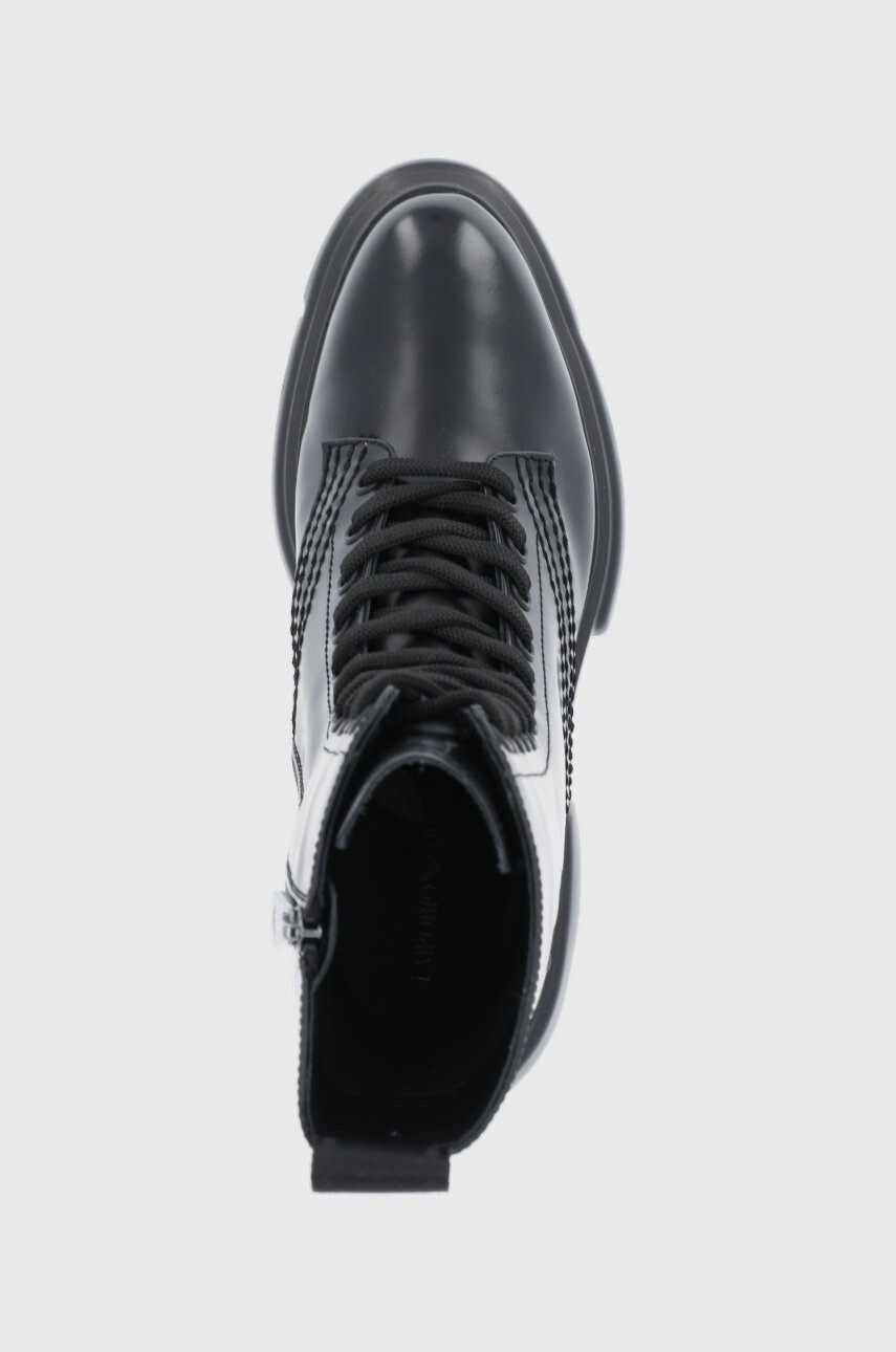 Emporio Armani Кожени кубинки - Pepit.bg