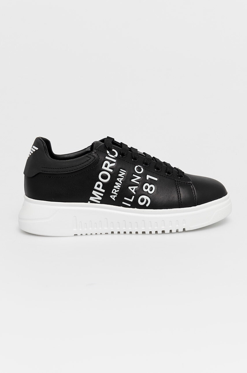 Emporio Armani Обувки в черно с платформа - Pepit.bg
