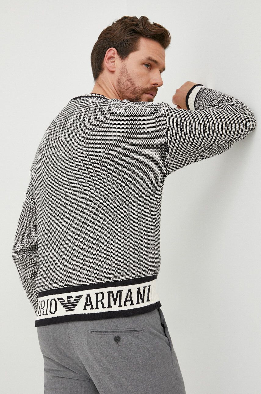 Emporio Armani Памучен пуловер - Pepit.bg