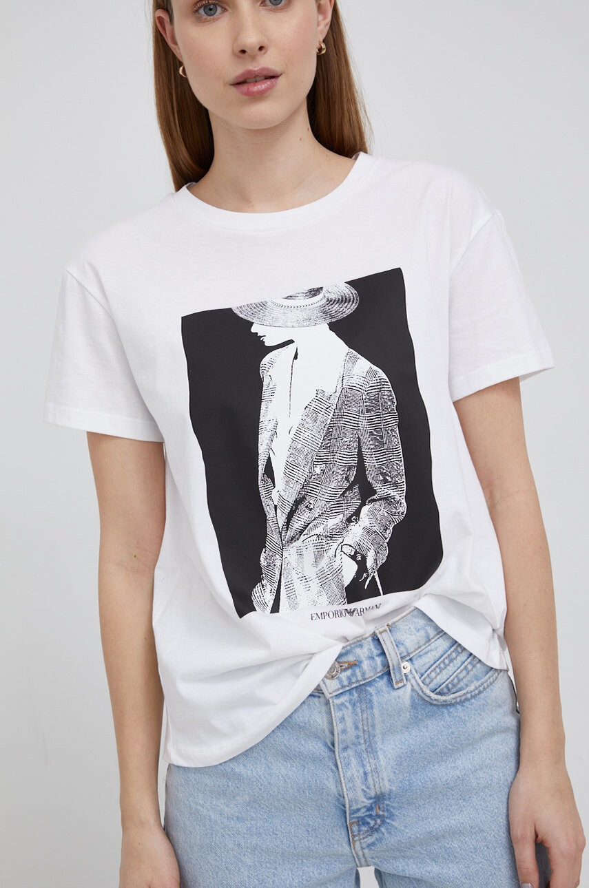 Emporio Armani Памучна тениска - Pepit.bg