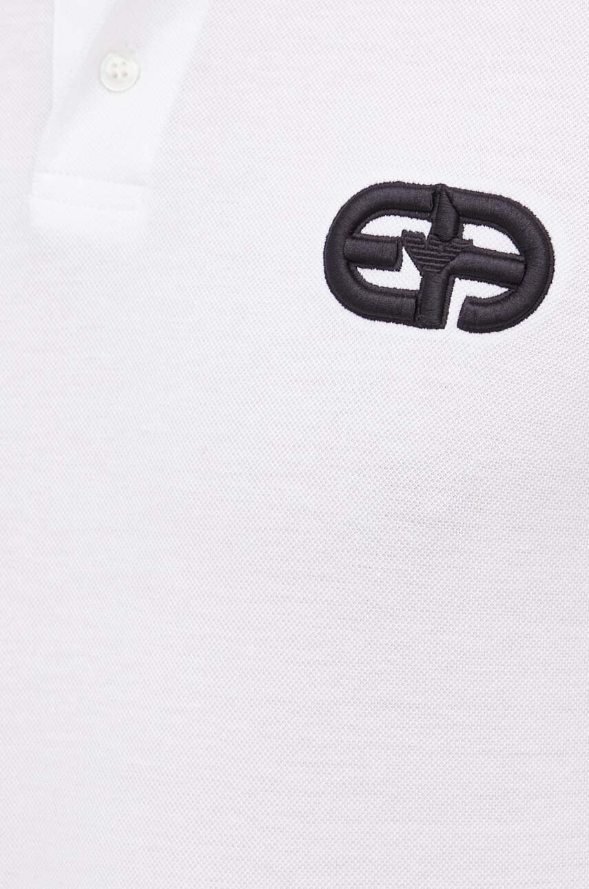 Emporio Armani Памучна тениска с яка - Pepit.bg