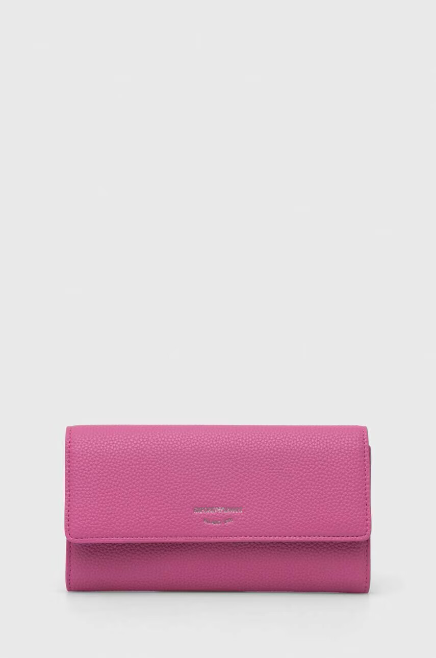 Emporio Armani Портфейл дамски в розово - Pepit.bg