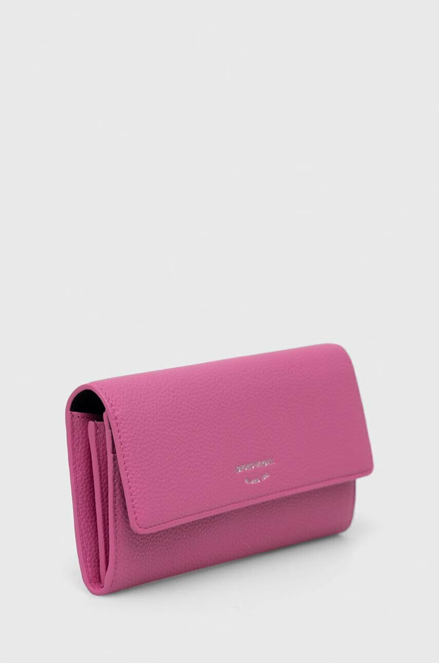 Emporio Armani Портфейл дамски в розово - Pepit.bg