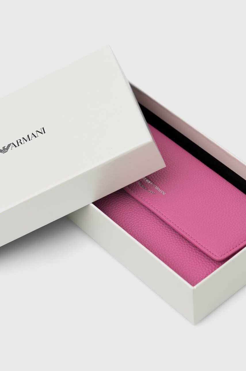 Emporio Armani Портфейл дамски в розово - Pepit.bg