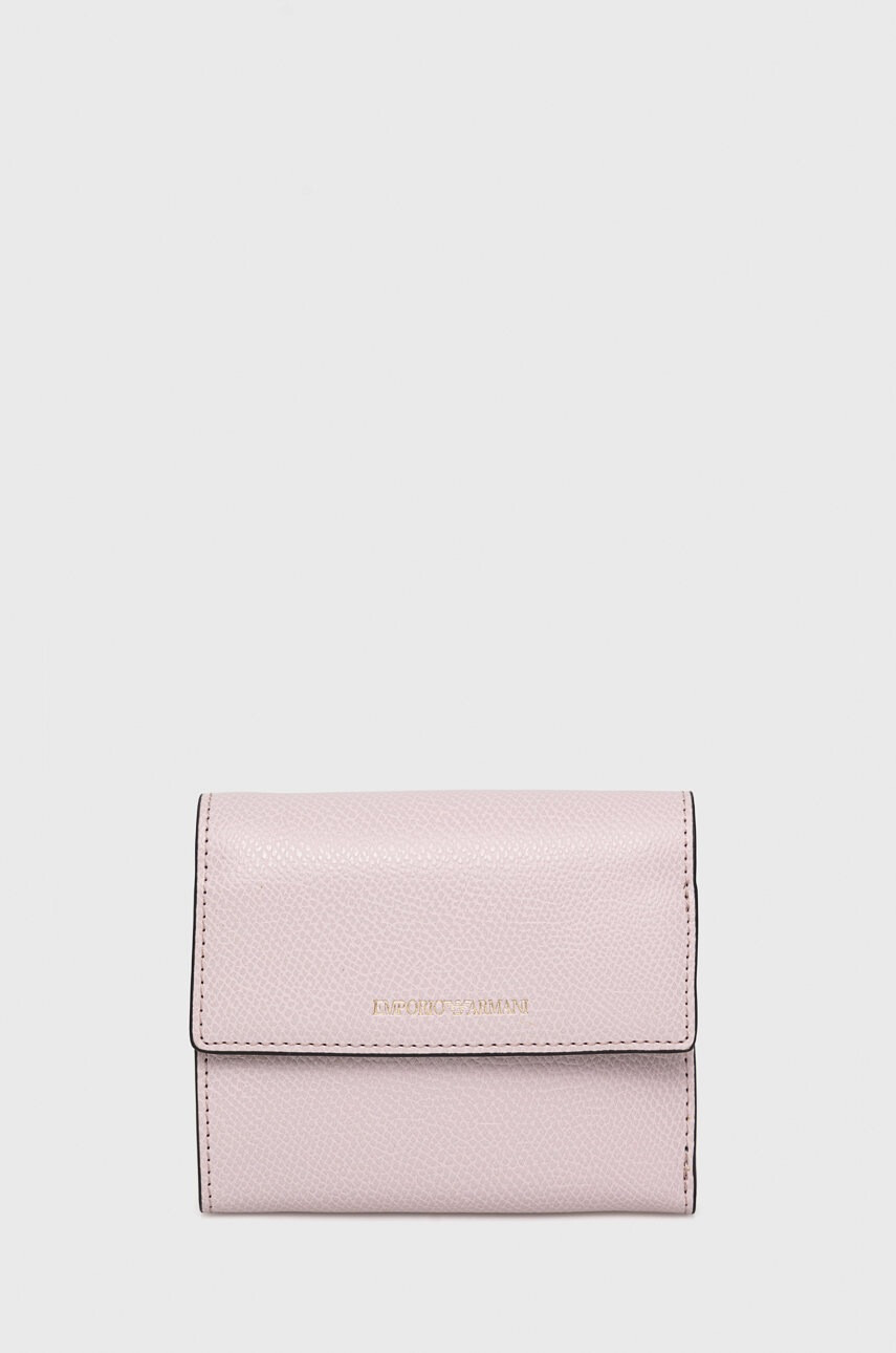 Emporio Armani Портмоне дамски в розово - Pepit.bg