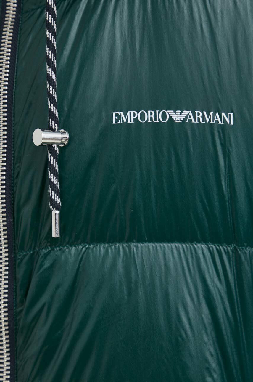 Emporio Armani Пухено яке с две лица в тъмносиньо със зимна изолация - Pepit.bg