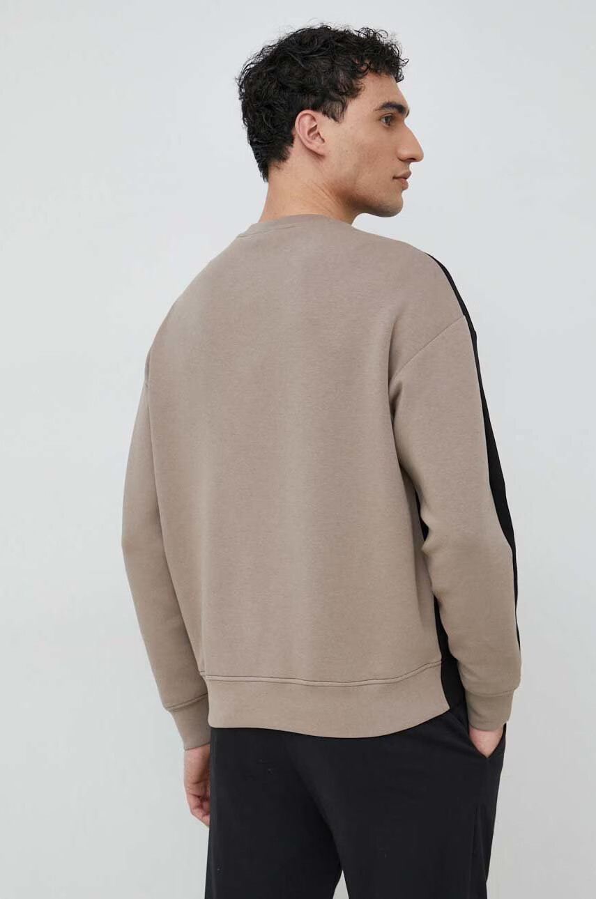 Emporio Armani Суичър в черно с десен - Pepit.bg