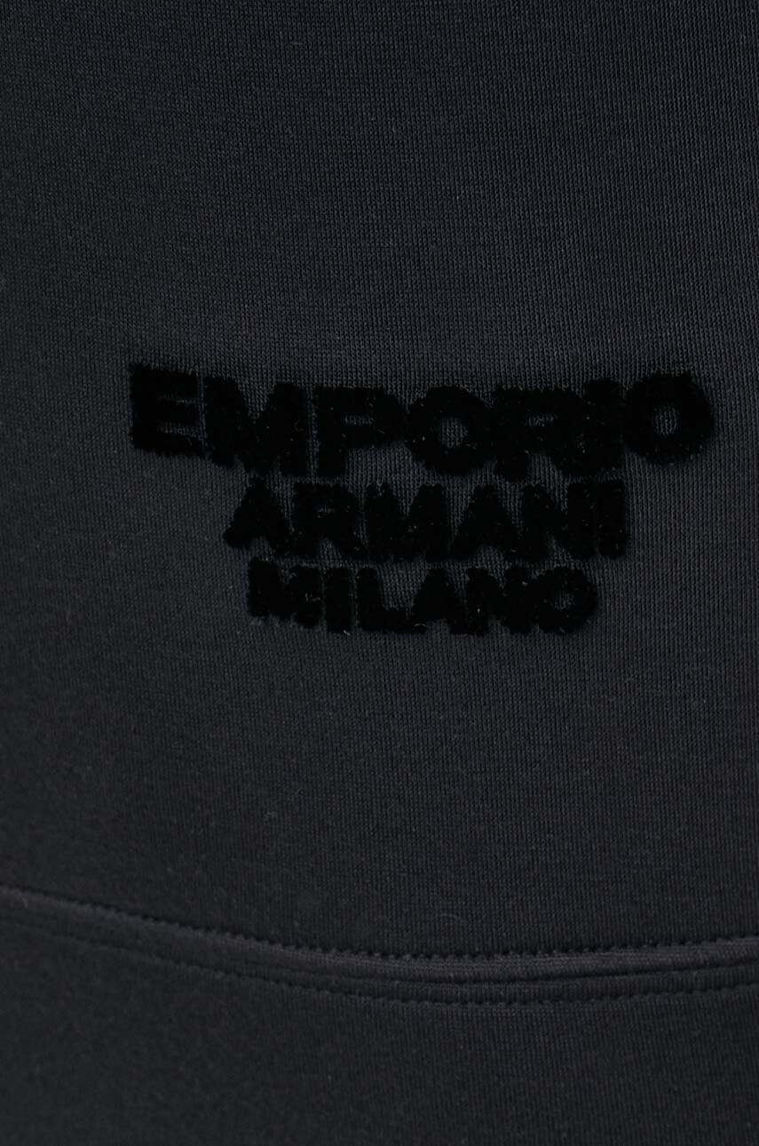 Emporio Armani Суичър в черно с апликация - Pepit.bg