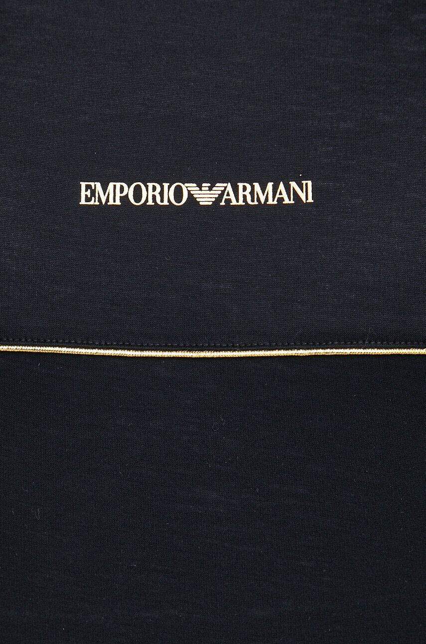 Emporio Armani Тениска в черно с принт - Pepit.bg