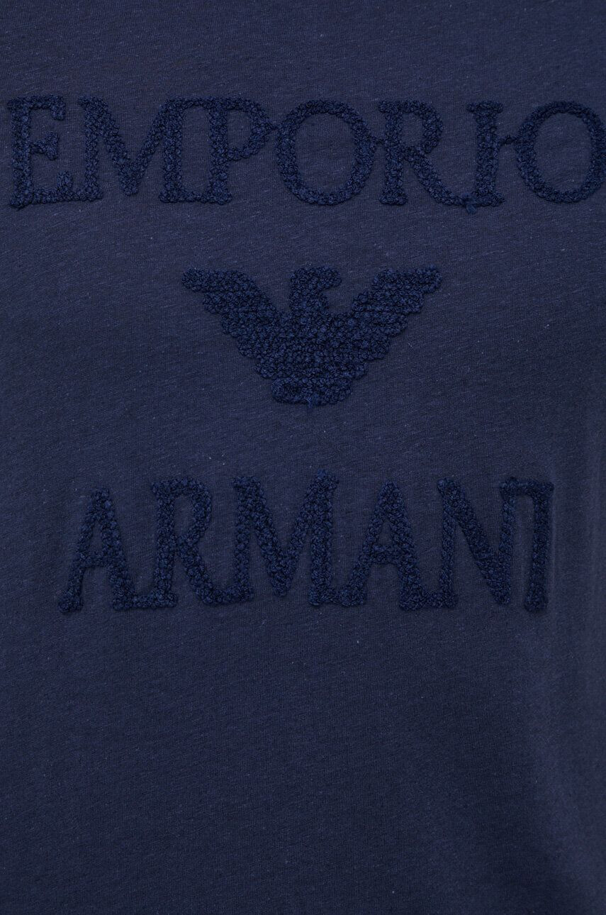 Emporio Armani Underwear в тъмносиньо с апликация - Pepit.bg