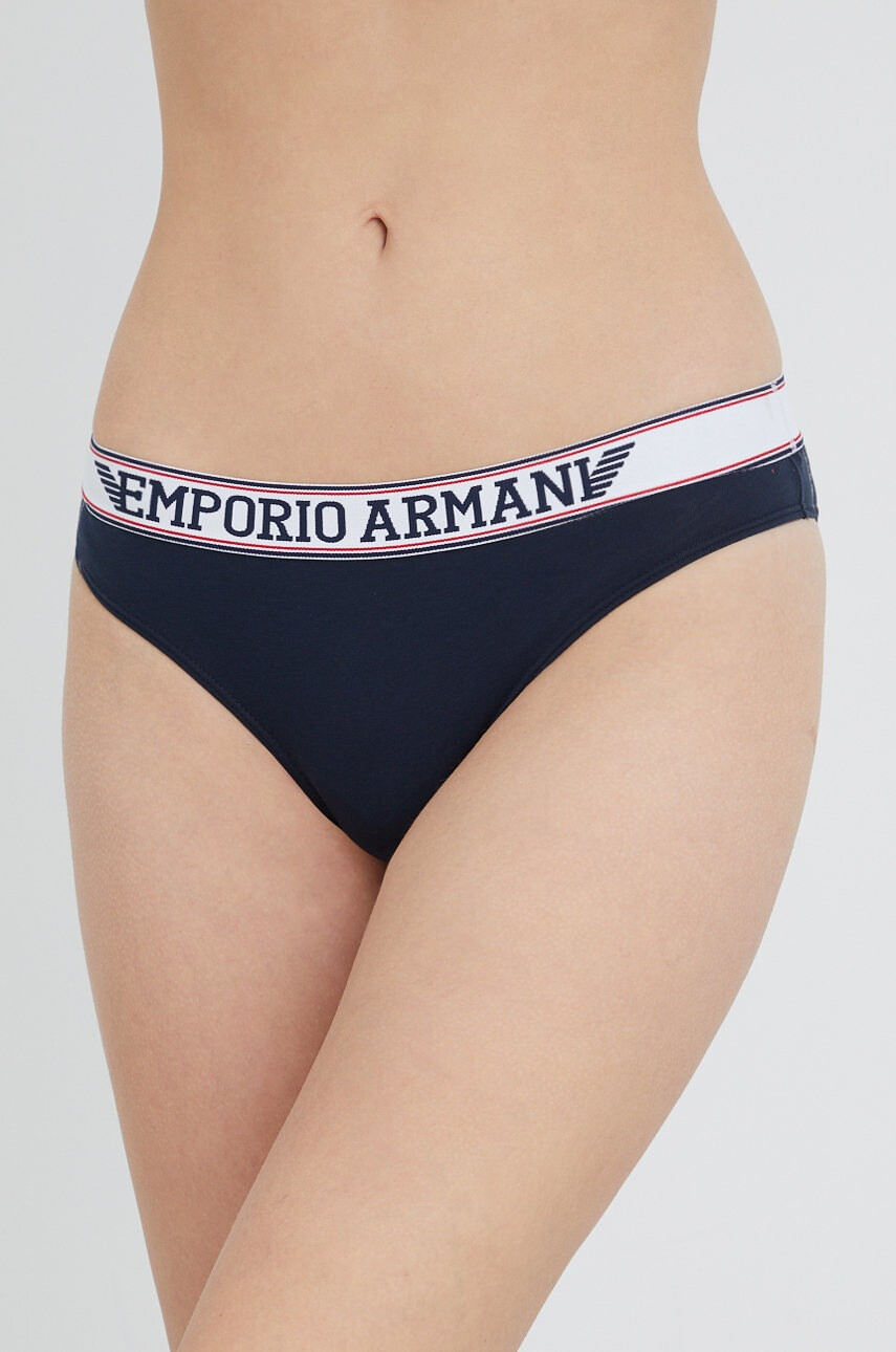 Emporio Armani Underwear Бикини в тъмносиньо - Pepit.bg