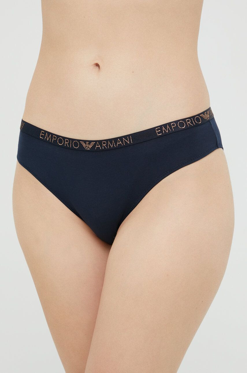 Emporio Armani Underwear Бикини в тъмносиньо - Pepit.bg