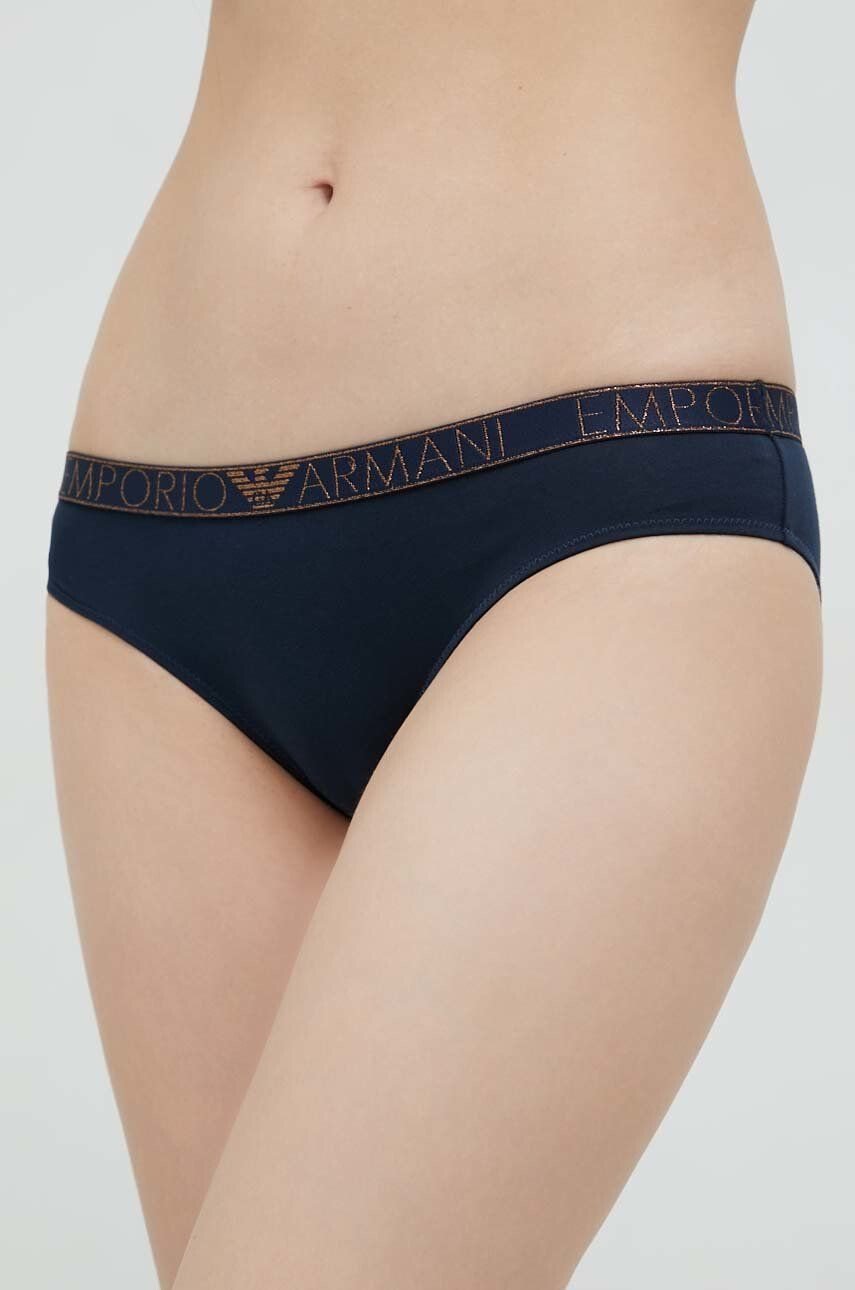 Emporio Armani Underwear Бикини в тъмносиньо - Pepit.bg