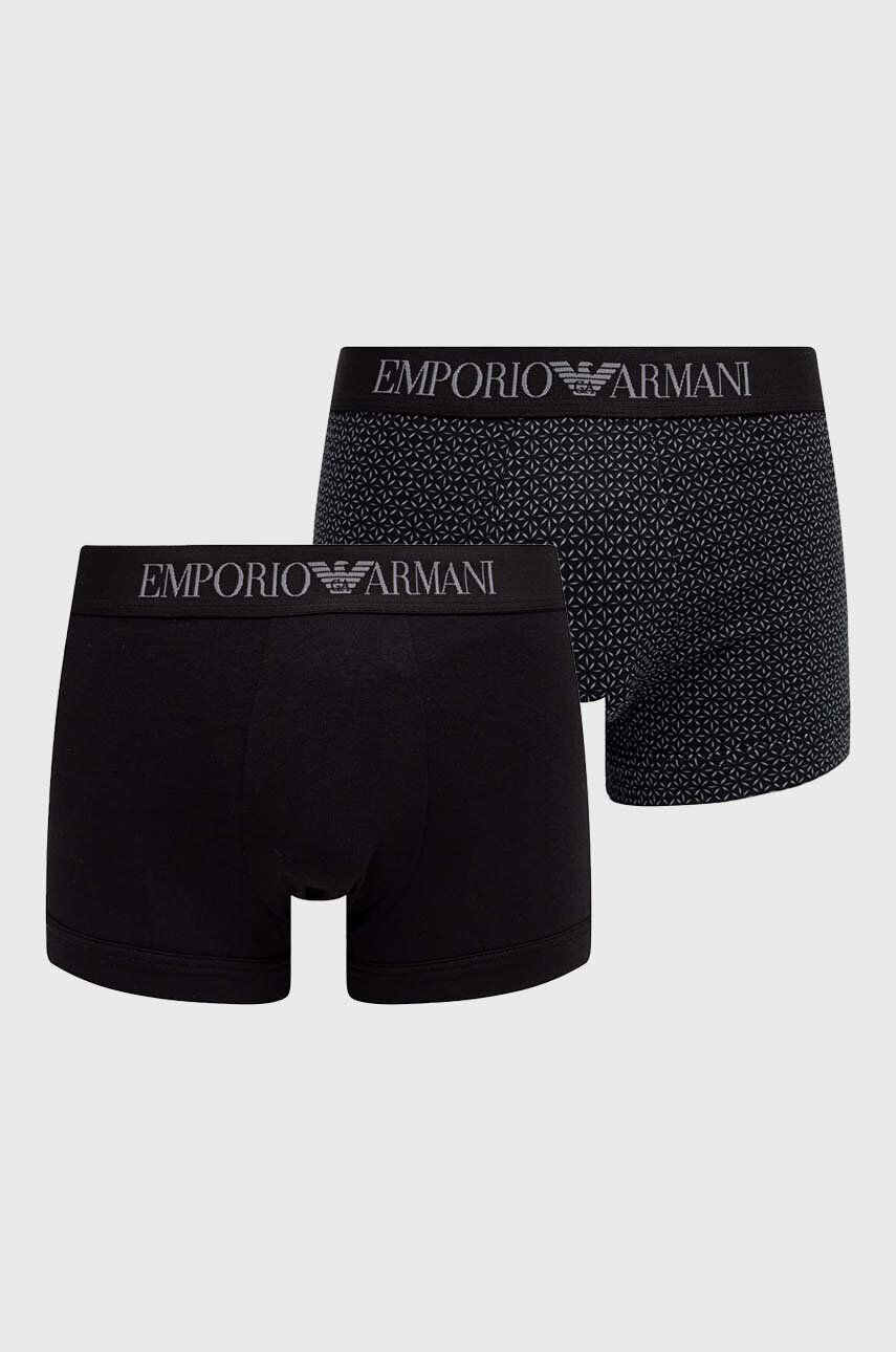 Emporio Armani Underwear Боксерки (2 броя) в черно - Pepit.bg