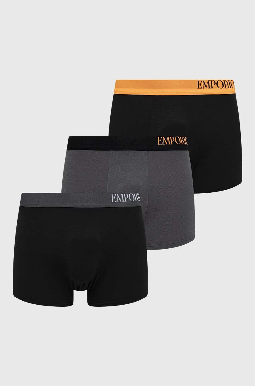 Emporio Armani Underwear Боксерки (3 броя) в черно - Pepit.bg