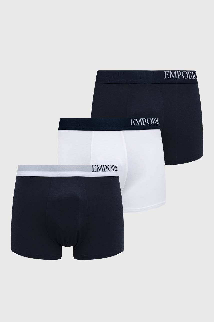 Emporio Armani Underwear Боксерки (3 броя) в тъмносиньо - Pepit.bg