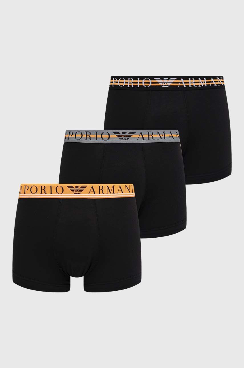 Emporio Armani Underwear Боксерки (3 броя) в черно - Pepit.bg