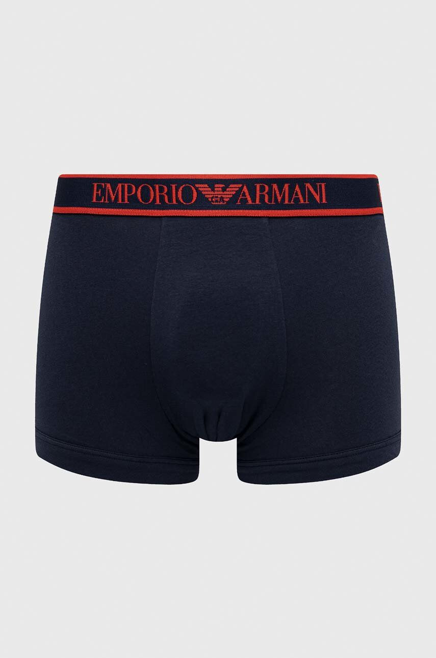 Emporio Armani Underwear Боксерки (3 броя) в тъмносиньо - Pepit.bg