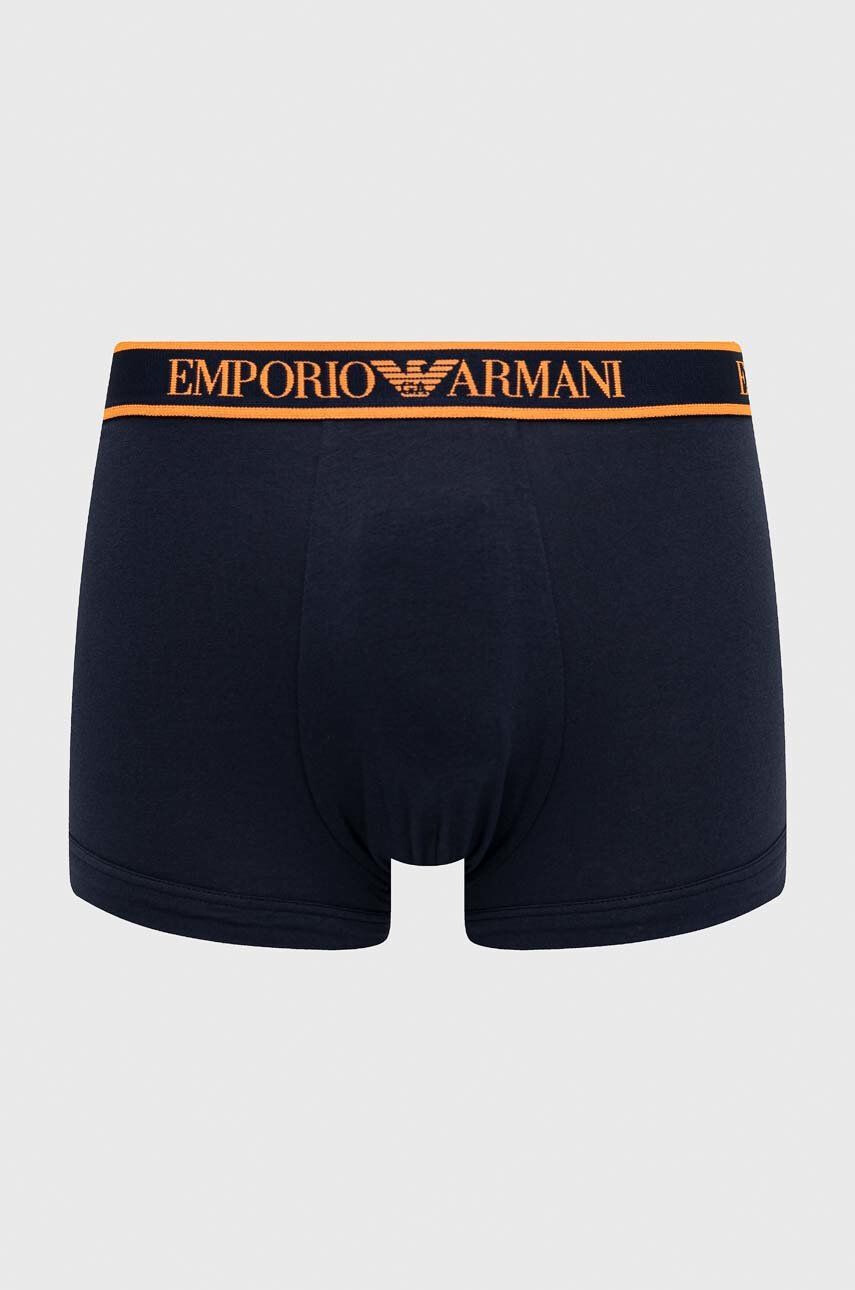 Emporio Armani Underwear Боксерки (3 броя) в тъмносиньо - Pepit.bg