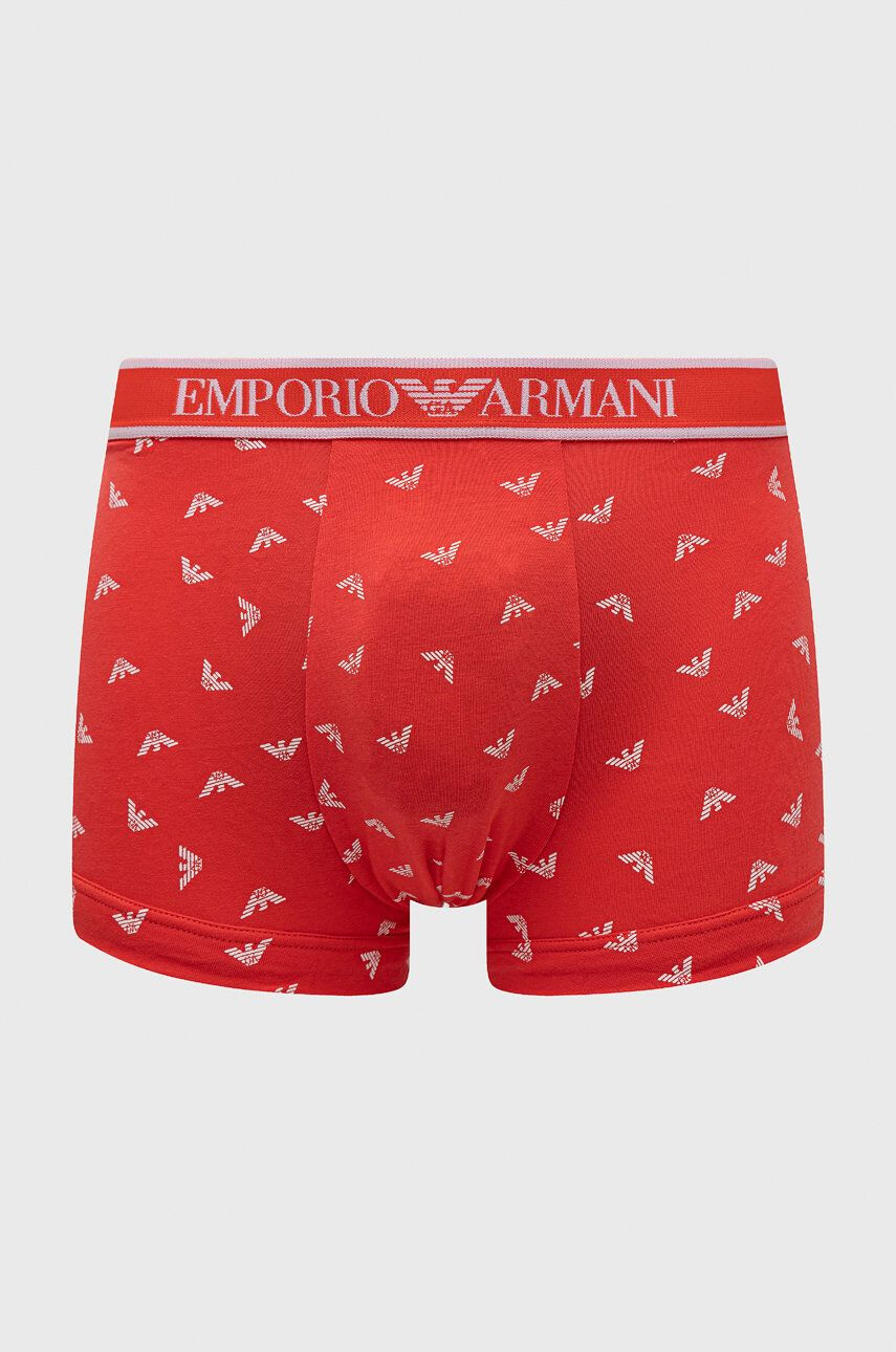 Emporio Armani Underwear Боксерки (3 броя) в червено - Pepit.bg